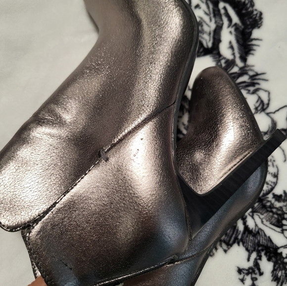 Zara Trafaluc Silver Ankle Boots, 6 - Picture 7 of 12